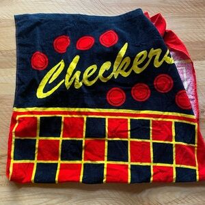 New! Jay Franco beach towel checkers game